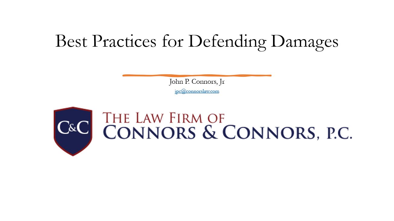 Best Practices for Defending Damages