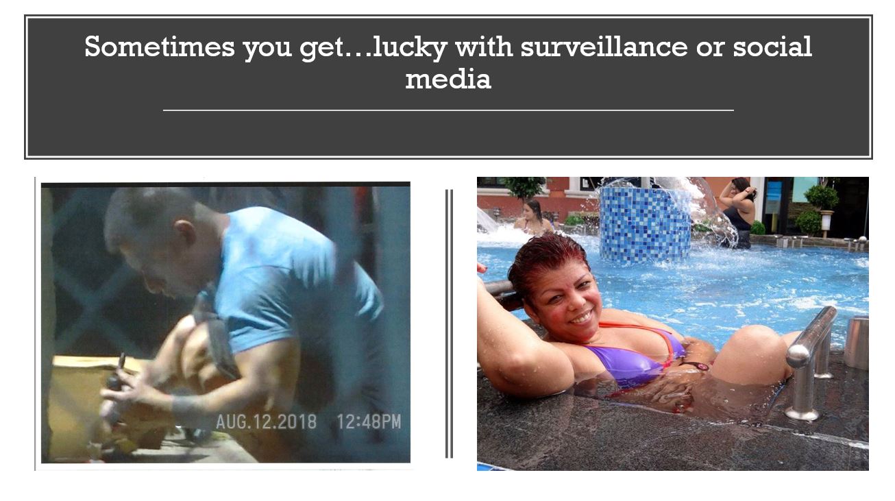 Sometimes you get…lucky with surveillance or social media